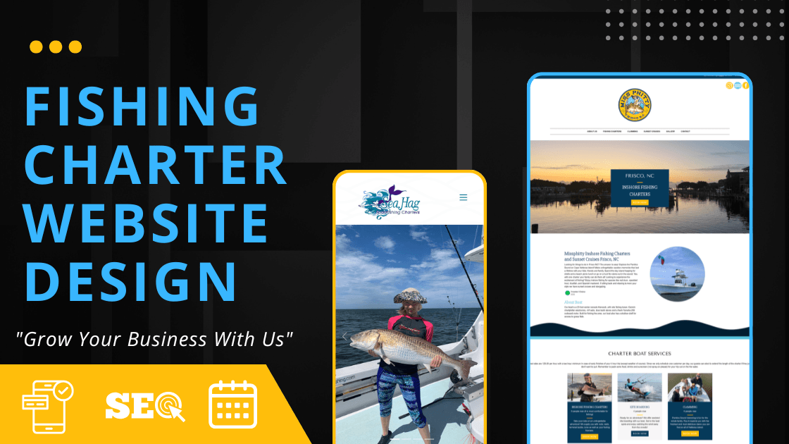 Fishing Charter website design Article Header